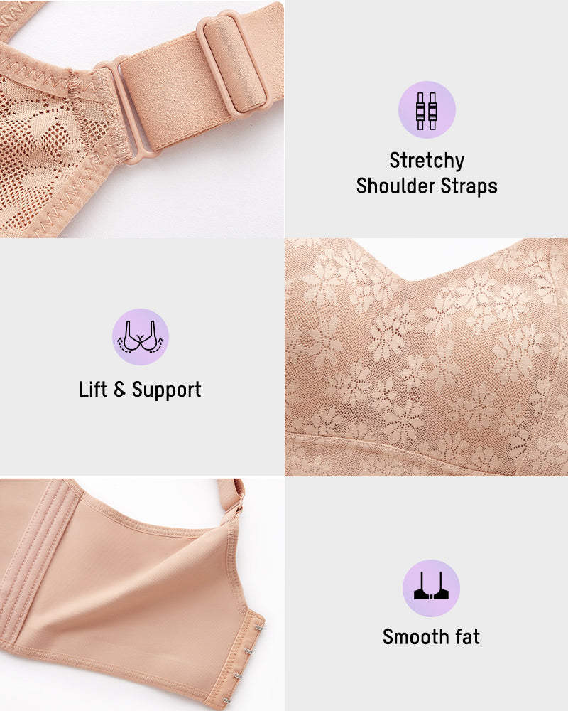 No-Bulk Full Coverage Lace Bra